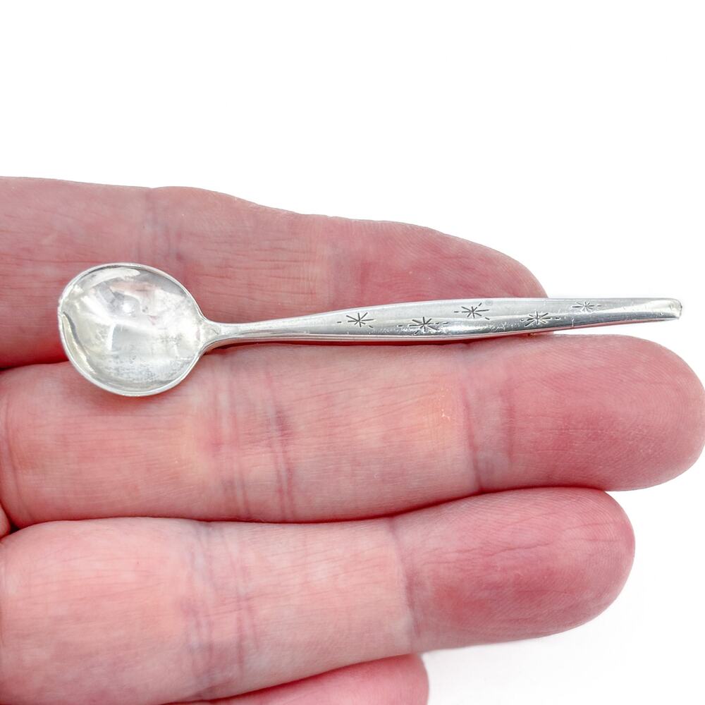 Vintage Sterling Silver 925 Spoon Star Brooch